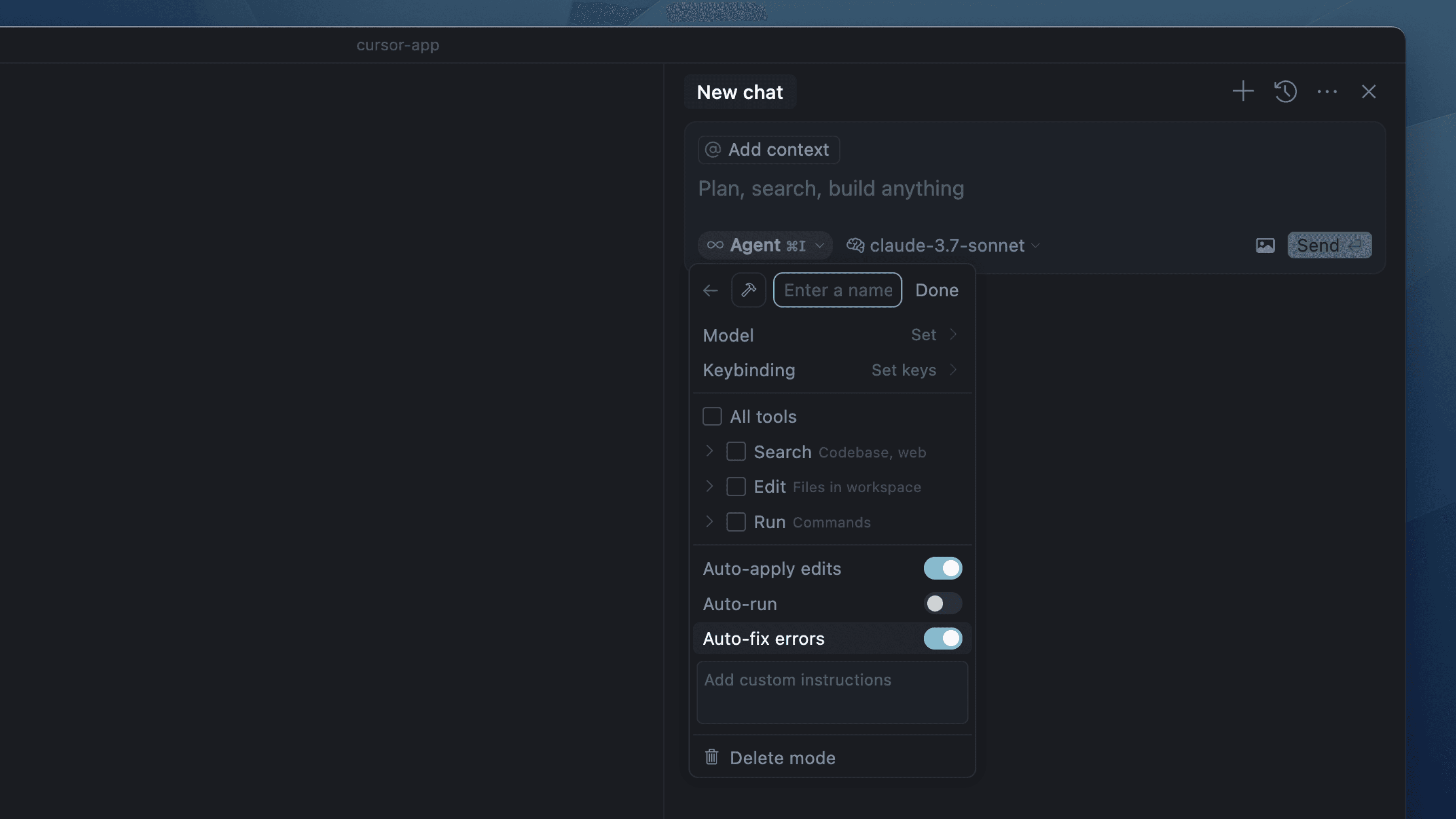 custom modes